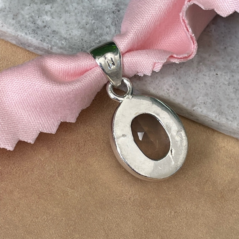 925 Sterling Silver, Natural Rose Quartz Pendent!! VIBES, Handmade!! - Picture 10 of 12